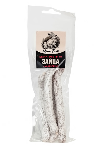 Колбаски сыровяленные категории А "Mini Fuet колбаски Охота из зайца" 80г
