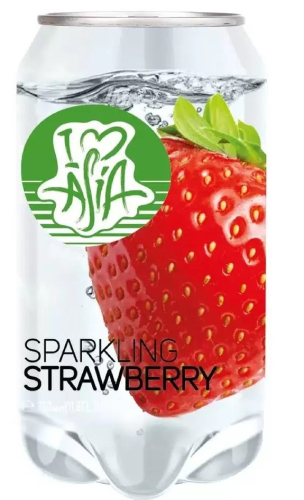 I love Asia 350мл Газированный напиток со вкусом клубники . Южная Корея