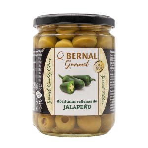 Оливки фаршированные халапеньо Bemal с/к 436г