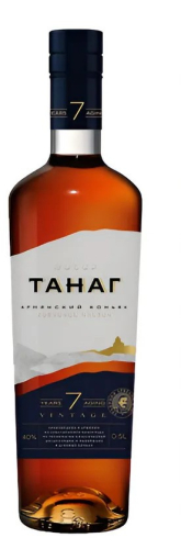 Танаг Винтаж 7лет 0,5л. Коньяк Армения