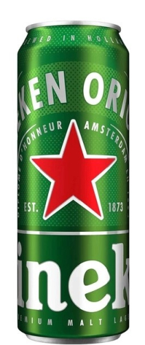 Пиво Хайнекен Оригинал светлое пастеризованное фильтрованное 5,0% 0,5л ж/б. Чехия