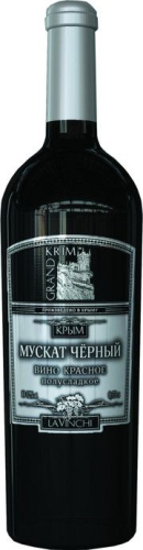 Мускат Черный коллекция Гранд Крым красное п/сладкое 0,75л. Вино Россия