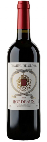 Шато Белёрдр Бордо красное сухое 0,75л. Вино Франция