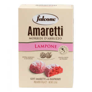 Печенье сахарное Амаретти мягкие итальянские "falcone" со вкусом малины 170г