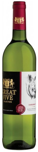 Грэйт Файв Шардоне белое п/сухое вино 0,75л. Вино ЮАР