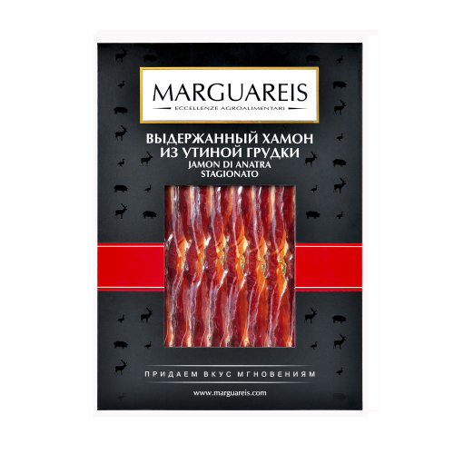 Хамон выдержанный из утиной грудки т.м."MARGUAREIS" 60г (нарезка)
