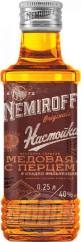 Немирофф медовая с перцем 0,25л Настойка Россия