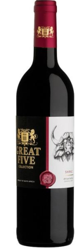 Грэйт Файв Шираз красное п/сухое вино 0,75л. Вино ЮАР