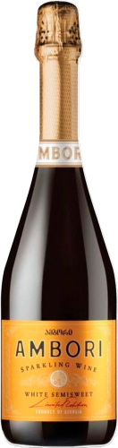 Бадагони Полусладкое коллекция Амбори белое п/сладкое 0,75л. Вино игристое Грузия