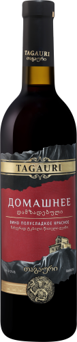 Домашнее.Тагаури красное п/сладкое 0,75л. Вино Олимп/ Россия