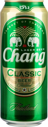 Пиво Чанг светлое 0,5л ж/б. Тайланд