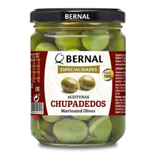 Оливки CHUPADEDOS, BERNAL  с/к 436 г