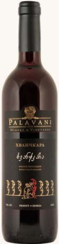 Хванчкара.Черная этикетка красное п/сладкое 0,75л. Вино Палавани/Грузия