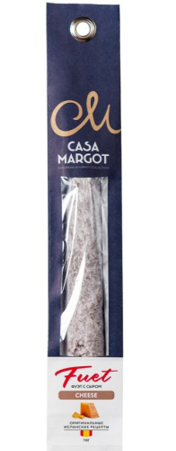 Колбаса сыровяленая полусухая Фуэт Премиум с сыром т.м. Casa Margot 110г