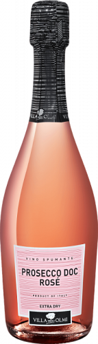 Вилла дельи Олми Просекко Розе Миллезимато Экстра Драй 2019 розовое сухое 0,75л Игристое вино Италия